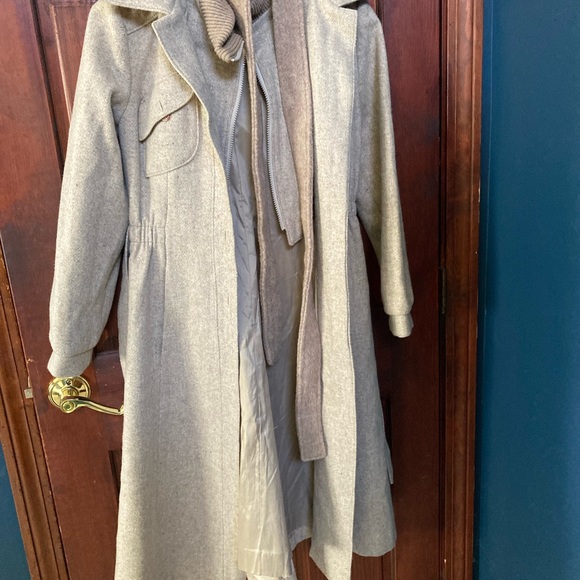 1980s pure wool vintage size 9 made in USA full length coat - Picture 13 of 16